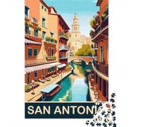 Puzzle Illustré 1000 Pièces avec San Antonio, 70x50cm/1000pcs