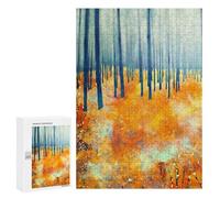 Puzzle Illustré - Late Autumn, Puzzle-Image en Bois, 300 PCS, Cadeau De Pendaison De Crémaillère, pour Jouer Seul Ou À Plusieurs
