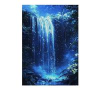 Puzzle Illustré pour Adultes, Motif Enchanted Waterfall Scene, 300 PCS | Un loisir manuel à la maison: un montage clair zone par zone pendant le temps libre.