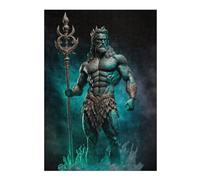 Puzzle Illustré pour Adultes, Motif Poseidon God of The Seas, 300 PCS