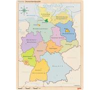 Puzzle im Puzzle Deutschland: 30 x 40 x 1 cm, Holz, 3 Schichten, 98 Teile, per S