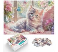 Puzzle Image 1000 Pièces avec American Curl Baby Kitten, 1000pcs (40x28cm) | Pour les passionnés de puzzles à Noël : ce puzzle 1000 pièces pour adultes convient aux longues soirées de décembre.