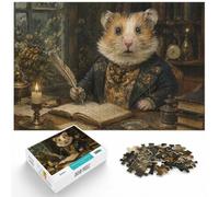 Puzzle Image 1000 Pièces avec Elegant Gentleman Hamster, 1000pcs (70x50cm) | Pour les amateurs de puzzles patients : ce puzzle 1000 pièces adulte peut se faire seul ou se partager.