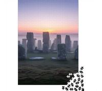 Puzzle Image 1000 Pièces avec Stonehenge at Sunrise, 70x50cm/1000pcs
