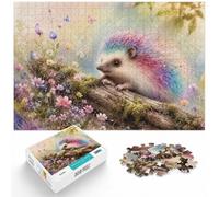 Puzzle Image 1000 Pièces avec Tiny Little Hedgehog, 1000pcs (40x28cm) | Pour Noël et les soirées d'hiver : ce puzzle 1000 pièces adulte offre une activité plus longue pendant les fêtes.