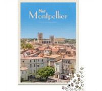 Puzzle Image 1000 Pièces avec Visit Montpellier, 52x38cm/1000pcs
