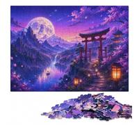 Puzzle Image Bois, À Thème, Cosmic Torii Gate Glow, 1000 pièces | Un loisir d'intérieur concentré - un loisir concentré autour de la table le w nd.