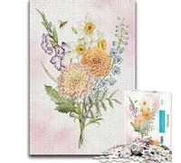 Puzzle Image Bois, À Thème, Flower Gift Mothers Day, 1000 pièces | Des détails du motif nets - moins de temps devant les écrans pendant une soirée calme.