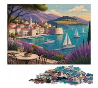 Puzzle Image Bois, À Thème, Hvar Croatia Travel, 1000 pièces | Des détails du motif nets - un montage clair zone par zone à son propre rythme.