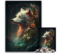Puzzle Imaginaire Loup 1000 pièces Puzzles Relax & Challenge Décoration d'intérieur colorée Art pour Les Amis 1000 PCS (75x50cm)