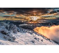 Puzzle Impossible 1000 pièces, Paysages naturels, Neige, France, Alpes 50x70CM