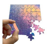 Puzzle impossible, puzzle rigide transparent |. Puzzle acrylique avec changement de couleur impossible | Couleurs arc-en-ciel uniques 49 pièces Puzzle impossible Puzzle impossible.