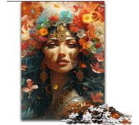 Puzzle Indien 1000 pièces en Bois, Niveau débutant, idéal pour Les Anniversaires et Les fêtes, 50x75cm, pour Un Jeu interactif en Famille.