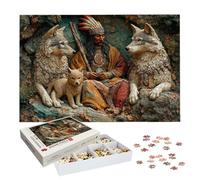 Puzzle Indien, Puzzle 1500 Pièces Adultes, Puzzles pour Décor Murale -2605 | En Bois, Boîte Colorée, 87x57cm, Épaisseur : 2 mm, Décoration, Idée Cadeau