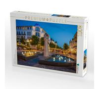Puzzle · Insel Rügen - Strandpromenade Binz | Binzer Bäderarchitektur im sanften Glanz der Blauen Stunde · 1000 pièces · Format assemblé 64 × 48 cm · CALVENDO Puzzle