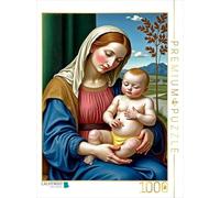 Puzzle · Inspiré par Giovanni Bellini/Madone à l'enfant (1510 | Un nouveau regard sur un vieux tableau · 1000 pièces · Format assemblé 64 × 48 cm · CALVENDO Puzzle