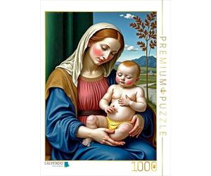 Puzzle · Inspiré par Giovanni Bellini/Madone à l'enfant (1510 | Un nouveau regard sur un vieux tableau · 1000 pièces · Format assemblé 64 × 48 cm · CALVENDO Puzzle