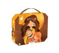 JANOD - Puzzle Inspiré de Klimt - Puzzle 100 Pieces Enfant - Jeu Éducatif - Développe la Patience et la Dextérité - Certifié FSC - Encre Végétale - Dès 6 Ans, J02577
