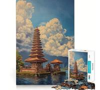 Puzzle Intemporel Bali 1000 pièces pour Adultes, Jeu Intelligent Anti-Stress, Motif à Assembler, Surprise de Noël 50x75cm