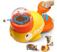Puzzle interactif 2 en 1 en forme de canard pour chien de petite et moyenne taille, réduit les ballonnements, encourage l'apprentissage du QI et une alimentation saine (1 pièce)