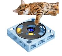 Puzzle interactif avec Nourriture pour Chat - Jeu de stratégie Treat Maze Box | Jouet de Puzzle pour tournante phonographe pour Chat, Jouets d'enrichissement pour Chats d'intérieur, Jeu de