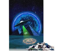 Puzzle Invasion des extraterrestres 1000 pièces pour Adultes Puzzles en Bois Exercice cérébral Jeu de défi Divertissement Cadeaux Activité familiale (38 x 26 cm)