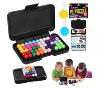Puzzle IQ, jeux IQ avec 200 défis, 2D 3D Smart Games à partir de 6 ans, jeux de logique à partir de 6 ans, avec 2 jouets labyrinthe 3D, puzzles IQ pour enfants et adultes