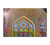 Puzzle Iran 100 pièces Mosquée Nasir al-Mulk Shiraz Iran Jeu de Puzzle Oeuvre d'art Souvenir de Voyage 45,5x35,5CM