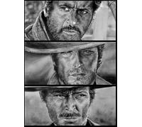 Puzzle Irréguliers - Classic Film The Bad The Ugly Affiche - pour Jouets Éducatifs pour Adultes - Jeu De Mémoire - 1000 Pièces Art Puzzle - Sk31Zp