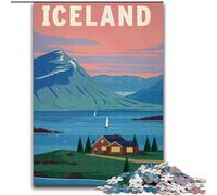 Puzzle Islande 1000 pièces, à partir de 14 Ans Chaque pièce est Unique Un Jeu Amusant et Stimulant pour Toute la Famille 50x75cm