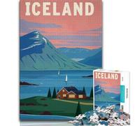 Puzzle Islande pour Adultes 1000 pièces, Jouets éducatifs, Anti-Stress, idéal pour la décoration de Bureau 50x75cm