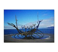 Puzzle Islande Sun Voyager Reykjavik 200 pièces Jeu d'art Souvenir de Voyage 35 x 25 cm