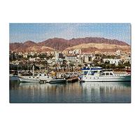 Puzzle Israël Eilat 1000 pièces pour Adultes, Jeu Graphique, Souvenir de Voyage, 26 x 38 cm