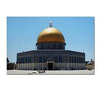 Puzzle Israël Le Dôme du Rocher Jérusalem 1000 pièces Puzzle Adulte Jeu Graphique Voyage Souvenir 26x38CM