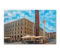 Puzzle Italie 300 pièces Italie Vicenza Puzzle Game Artwork Voyage Souvenir 38x26CM