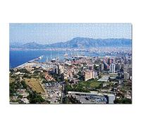 Puzzle Italie Palerme Sicile 100 pièces Jeu d'art Souvenir de Voyage 45,5 x 35,5 cm