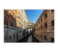 Puzzle Italie Pont des Soupirs Venise pour Adultes 100 pièces Cadeau Souvenir de Voyage 45,5 x 35,5 cm
