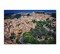 Puzzle Italie Ragusa Ibla Sicile 200 pièces Jeu d'art Souvenir de Voyage 35 x 25 cm