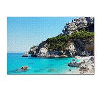 Puzzle Italie Sardaigne 300 pièces Jeu d'art Souvenir de Voyage 38 x 26 cm