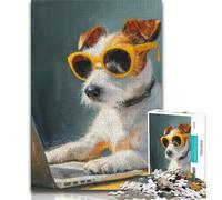 Puzzle Jack Russell Terrier 1000 pièces pour Adultes et Adolescents, pour Un Moment de détente à la Maison Chaque pièce est Unique - Jeu Familial Stimulant et Amusant (38x26cm)