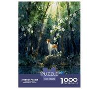 Puzzle Jack Russell Terrier 1000 Pièces pour Adultes Et Enfants, Jeu De Famille, Casse-tête Bois Denses, DéCoration, Cadeau Anniversaire 38x26cm/1000pcs