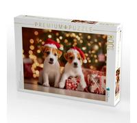 Puzzle · Jack Russell Terrier - Kleine Weihnachtsengel | Weihnachtszauber auf vier Pfoten · 1000 pièces · Format assemblé 64 × 48 cm · CALVENDO Puzzle