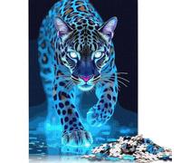 Puzzle Jaguar Bleu électrique 1000 pièces pour Adultes (75 x 50 cm)