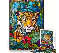 Puzzle Jaguar en vitrail 1000 pièces pour Adolescents, développement de la mémoire, Jeu d'intérieur, découpe Fine, Père Noël, Cadeau 38x52cm