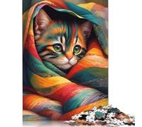 Puzzle « J'aime ma Couverture » pour Adultes 1 000 pièces, Puzzles éducatifs et intellectuels pour Adultes, Puzzles DIY 1 000 pièces (75 x 50 cm)