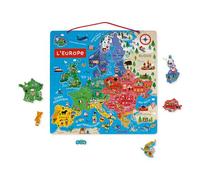 Puzzle Janod Carte d'Europe Magnétique 40 pièces en bois E