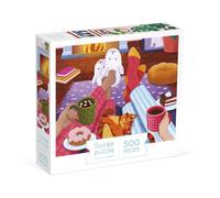 Puzzle - JANOD - J02495 - 500 pièces - Scène de vie - Détente et créatif