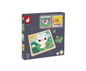 Puzzle janod trio 9 pièces