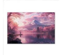 Puzzle Japon Paysage Puzzle 1500 Pieces Adulte 87x57cm Jigsaw Classiques Impossible Difficile Challenge, Jigsaw en Bois Jouets éducatifs Jeu Intellectuel, Hommes et Femmes, Décoration d'intérieur V-51