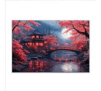 Puzzle Japon Paysage Puzzle 3000 Pieces Adulte 122x80cm Jigsaw Classiques Impossible Difficile Challenge, Jigsaw en Bois Jouets éducatifs Jeu Intellectuel, Hommes et Femmes, Décoration d'intérieur R-1